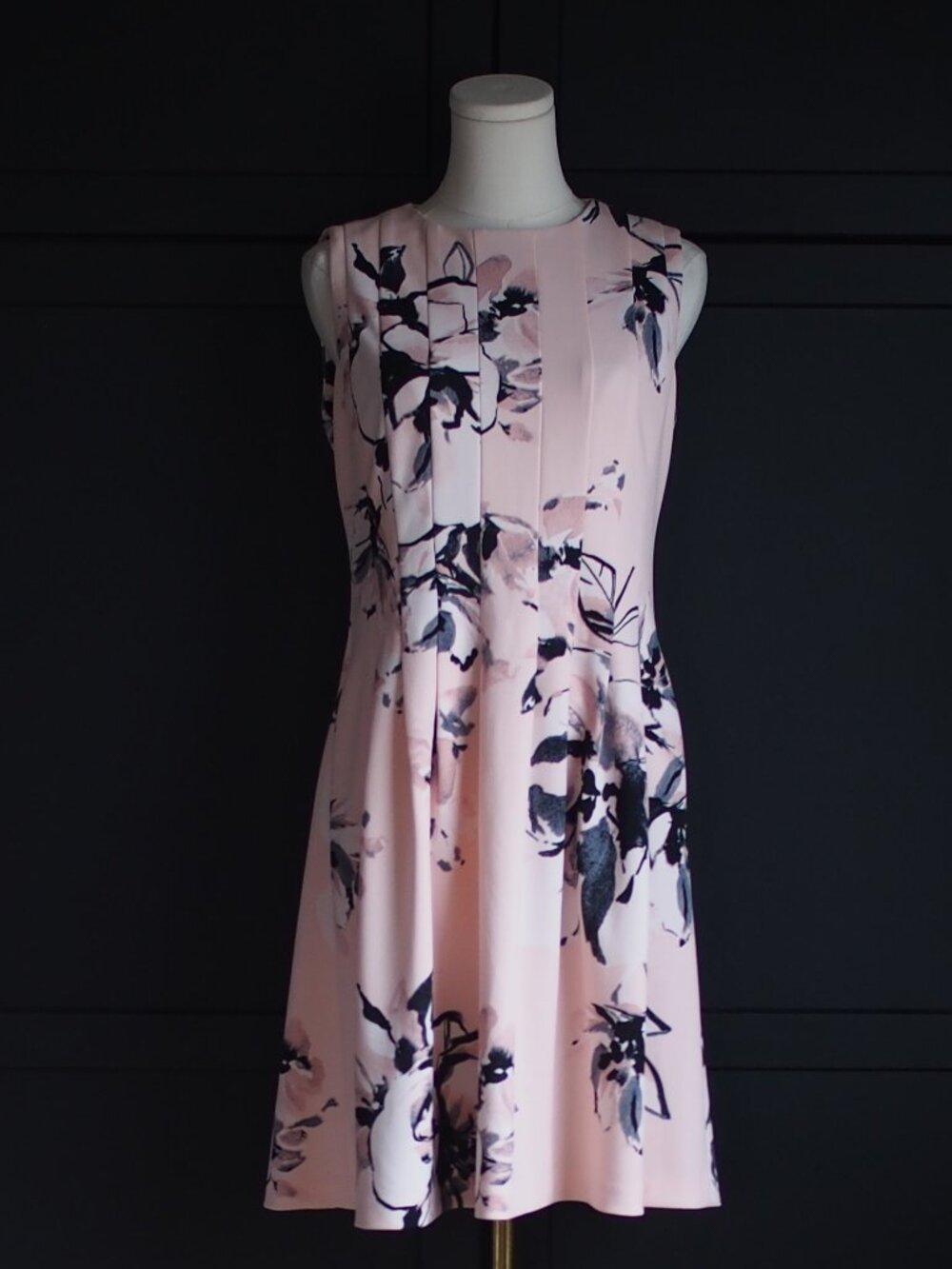 Anne Klein | Sleeveless Floral, Fit-and-Flare Dress